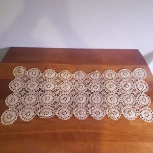 Long Rectangular Crocheted Doily